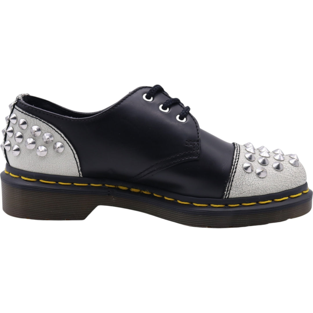 Dr. Martens CORE APPLIQUE BAXTER 1461 STUDDED PANEL studded 3-hole shoes UK4 Women's 22.5cm genuine leather black type Vintage Second Hand
