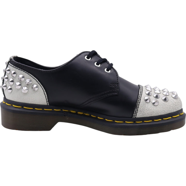 Dr. Martens CORE APPLIQUE BAXTER 1461 STUDDED PANEL studded 3-hole shoes UK4 Women's 22.5cm genuine leather black type Vintage Second Hand