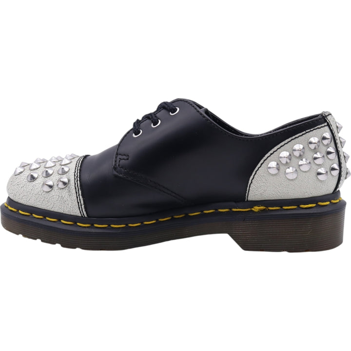 Dr. Martens CORE APPLIQUE BAXTER 1461 STUDDED PANEL studded 3-hole shoes UK4 Women's 22.5cm genuine leather black type Vintage Second Hand