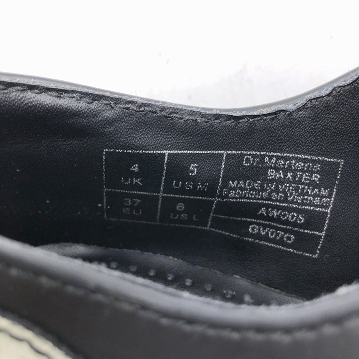 Dr. Martens CORE APPLIQUE BAXTER 1461 STUDDED PANEL studded 3-hole shoes UK4 Women's 22.5cm genuine leather black type Vintage Second Hand