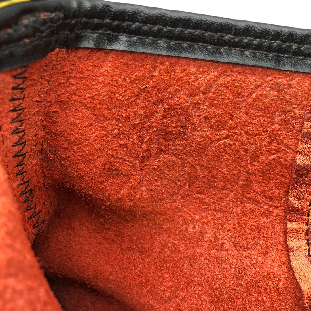 Dr. Martens All-over print 8-hole boots Made in England 5 Women's 24.0cm leather orange type Vintage Second Hand