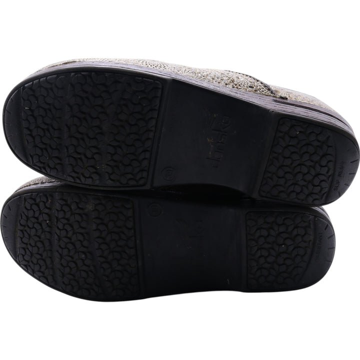 Dansko Professional PROXP All-over Pattern Clog Sandals 39 Women's 24.5cm genuine leather Gold type Vintage Second Hand