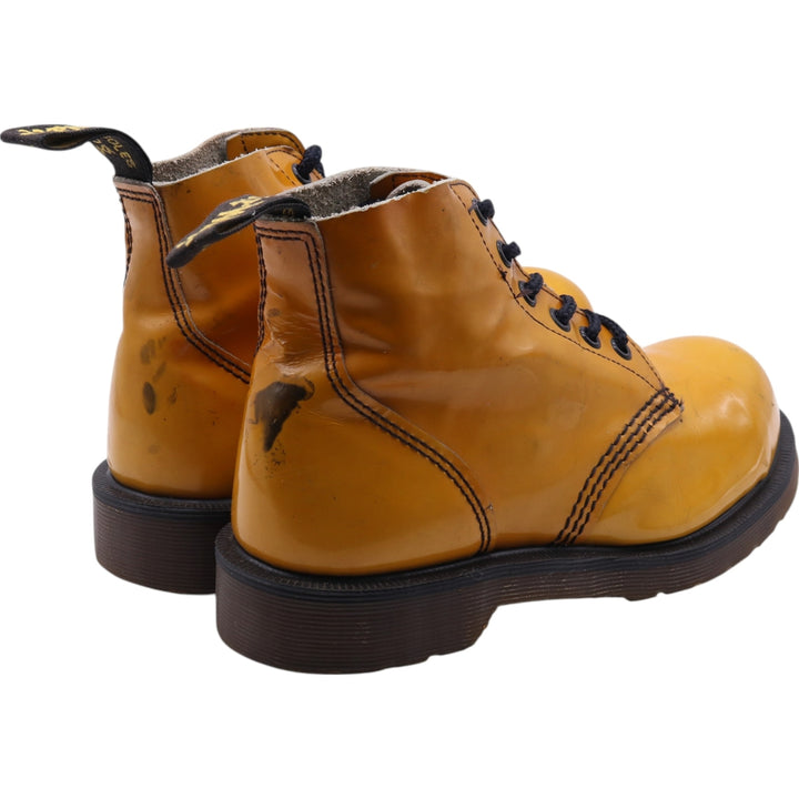 Dr. Martens 6-hole boots made in the UK 3 Women's 22.0cm genuine leather yellow type Vintage Second Hand
