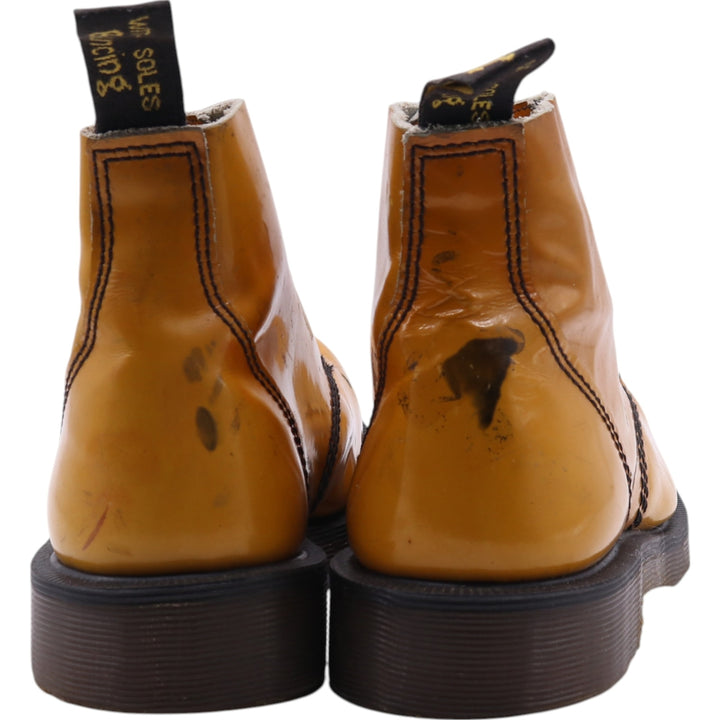 Dr. Martens 6-hole boots made in the UK 3 Women's 22.0cm genuine leather yellow type Vintage Second Hand