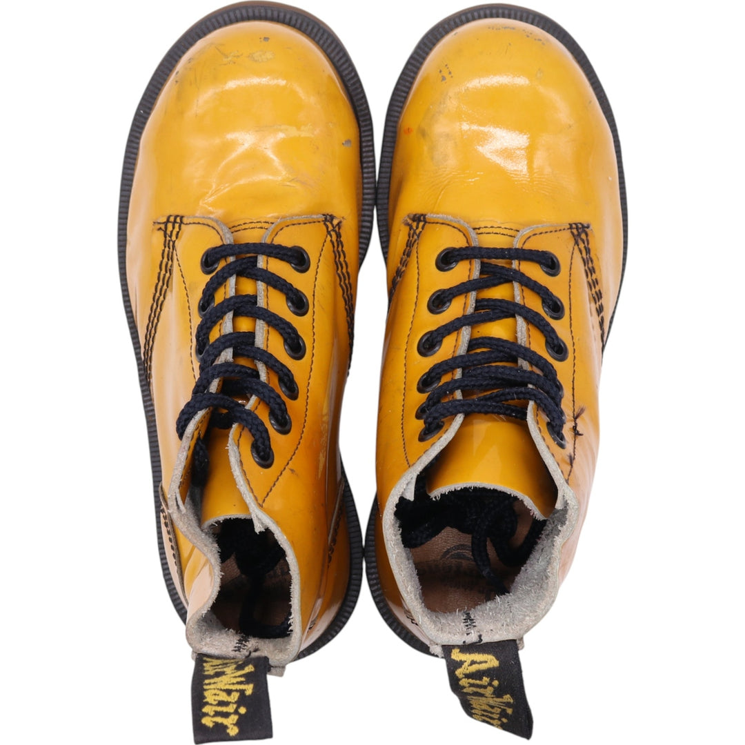 Dr. Martens 6-hole boots made in the UK 3 Women's 22.0cm genuine leather yellow type Vintage Second Hand