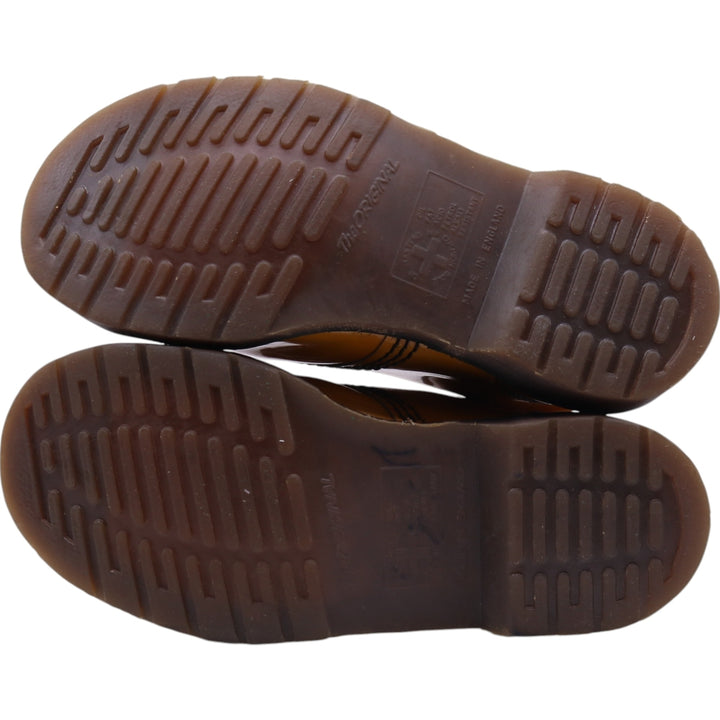 Dr. Martens 6-hole boots made in the UK 3 Women's 22.0cm genuine leather yellow type Vintage Second Hand