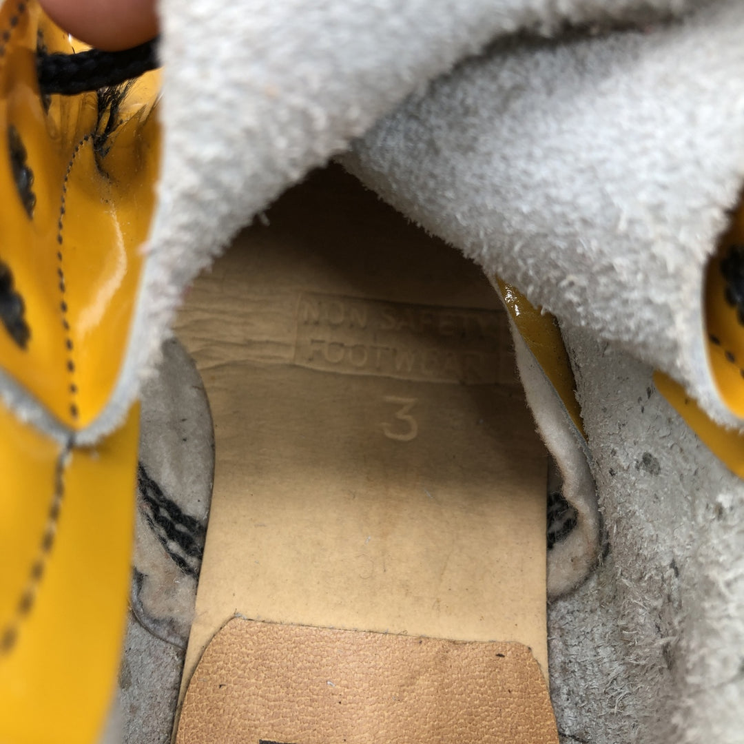 Dr. Martens 6-hole boots made in the UK 3 Women's 22.0cm genuine leather yellow type Vintage Second Hand