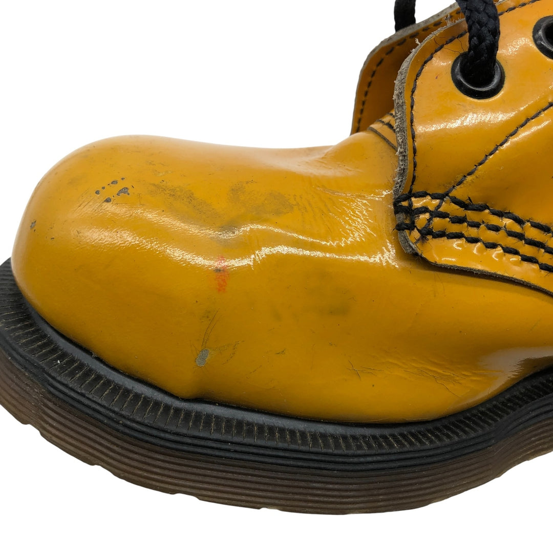 Dr. Martens 6-hole boots made in the UK 3 Women's 22.0cm genuine leather yellow type Vintage Second Hand