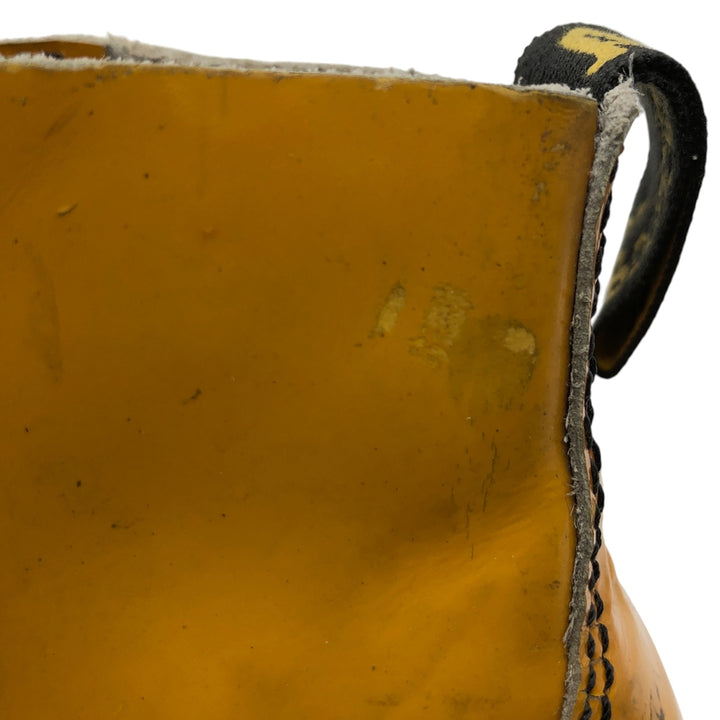 Dr. Martens 6-hole boots made in the UK 3 Women's 22.0cm genuine leather yellow type Vintage Second Hand
