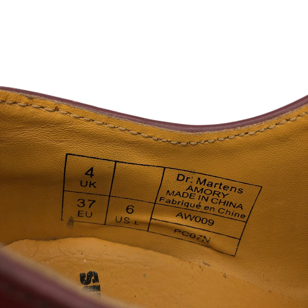 Dr. Martens 3-hole shoes, thick sole, UK4 Women's 23.0cm genuine leather burgundy type Vintage Second Hand