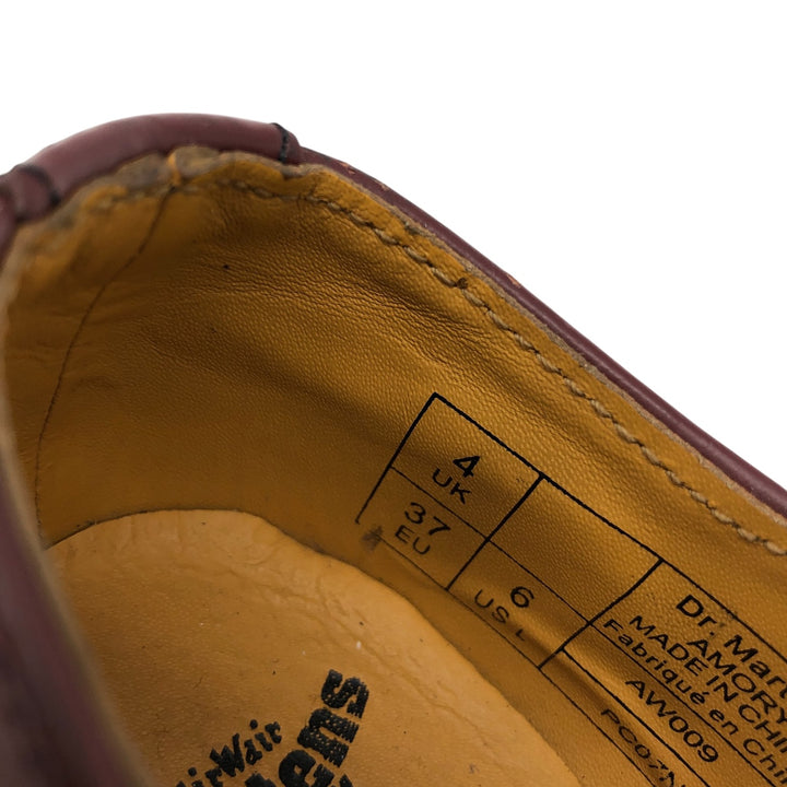 Dr. Martens 3-hole shoes, thick sole, UK4 Women's 23.0cm genuine leather burgundy type Vintage Second Hand