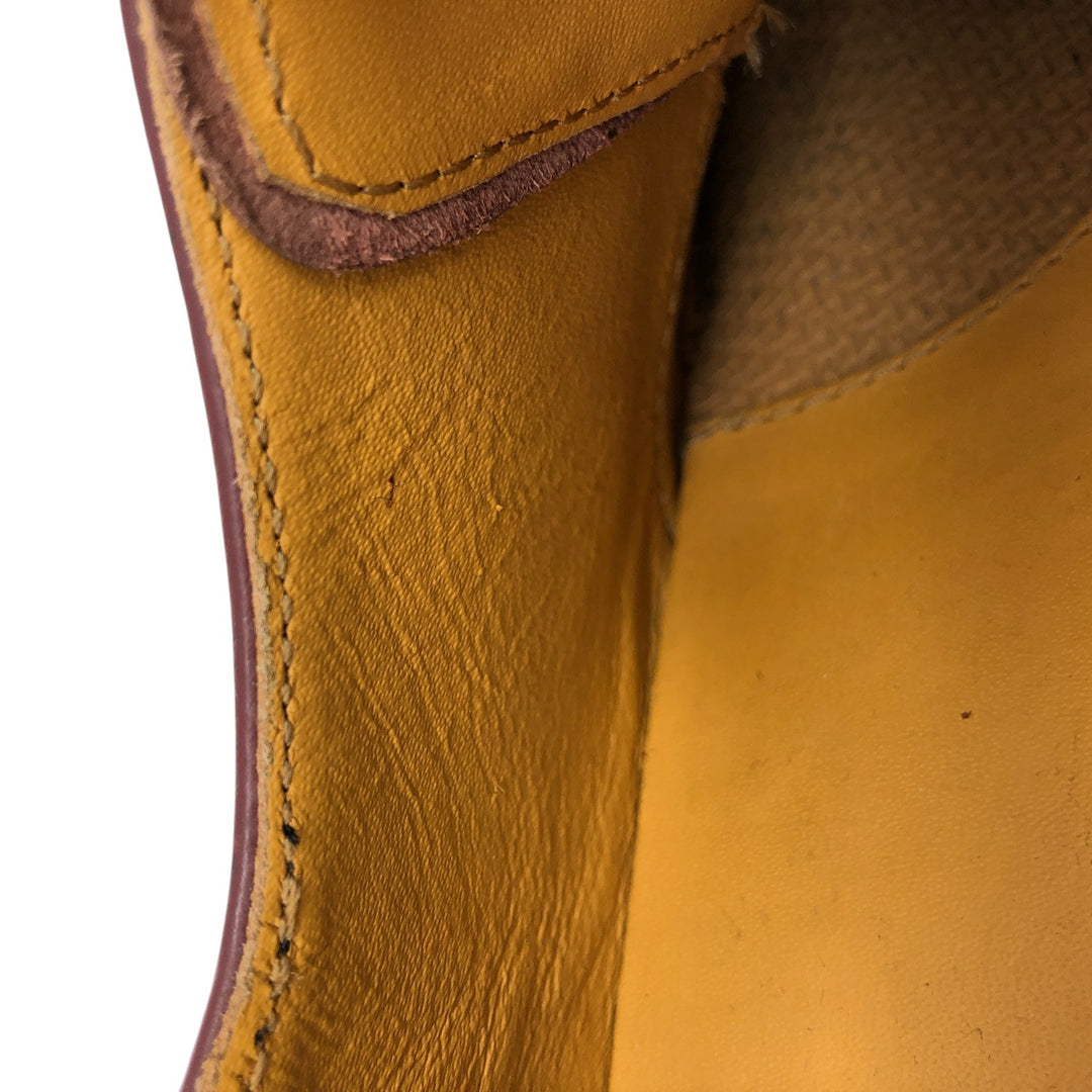 Dr. Martens 3-hole shoes, thick sole, UK4 Women's 23.0cm genuine leather burgundy type Vintage Second Hand