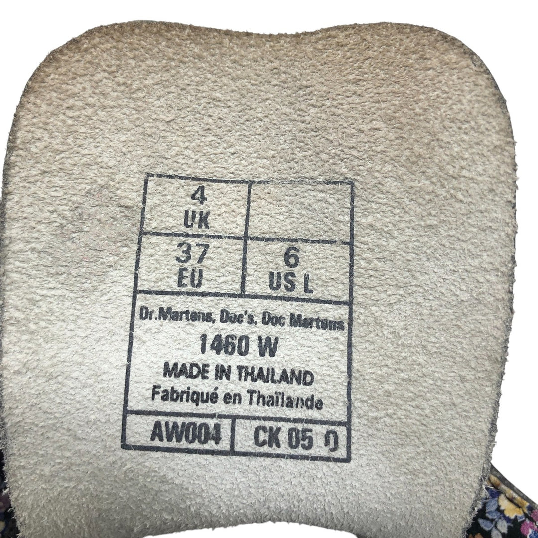 Dr. Martens floral print 8-hole boots Women's 23.0cm genuine leather pink type Vintage Second Hand