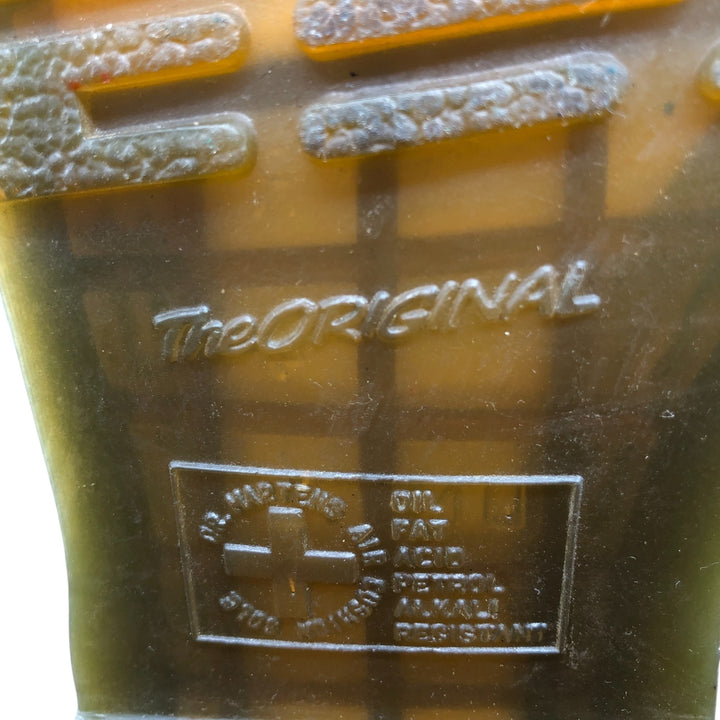 Dr. Martens floral print 8-hole boots Women's 23.0cm genuine leather pink type Vintage Second Hand