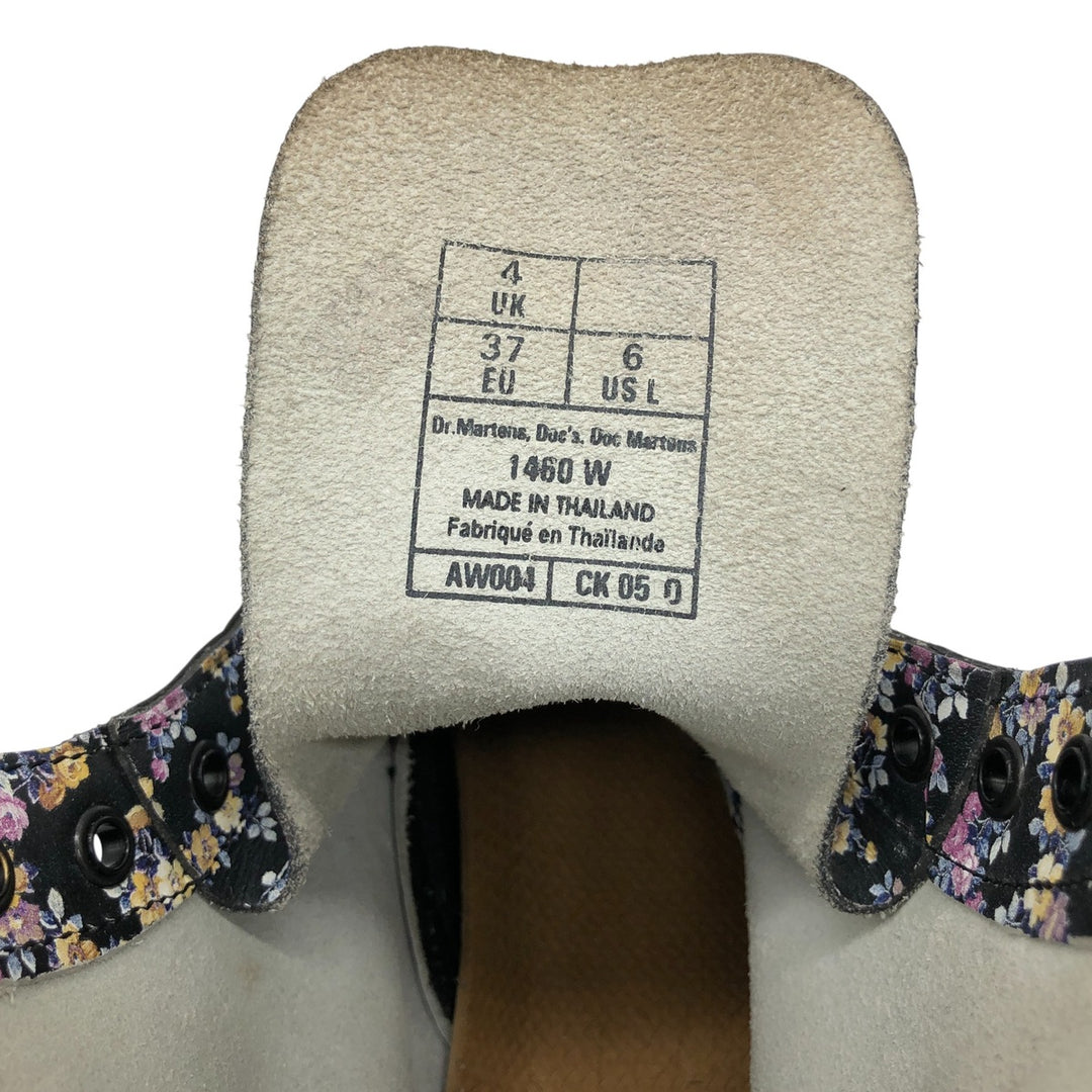 Dr. Martens floral print 8-hole boots Women's 23.0cm genuine leather pink type Vintage Second Hand