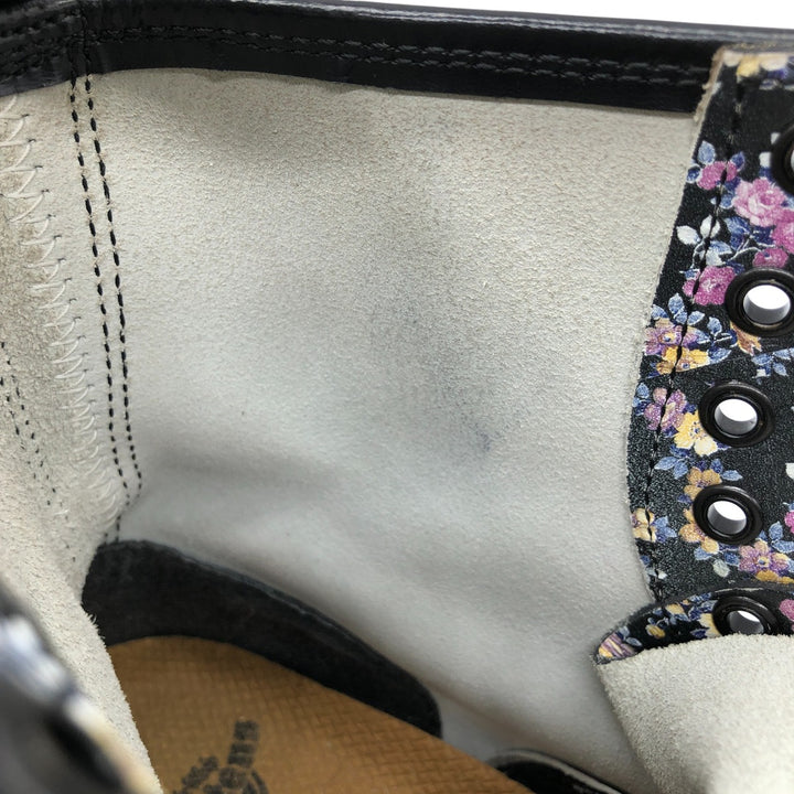 Dr. Martens floral print 8-hole boots Women's 23.0cm genuine leather pink type Vintage Second Hand