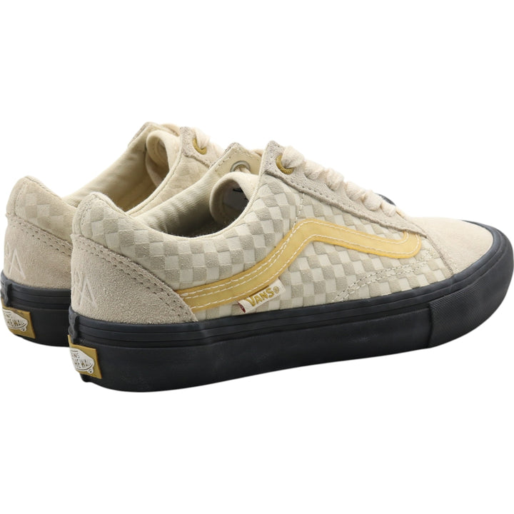 Vans Old Skool Pro Lizzie Armanto Check Pattern Suede Sneakers MEN 5.5 Women's 23.5cm suede Beige type Vintage Second Hand