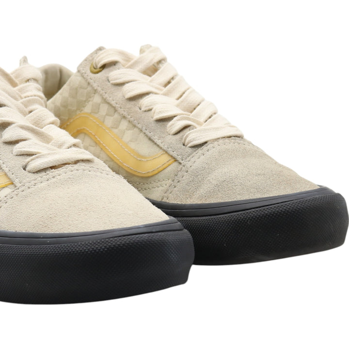Vans Old Skool Pro Lizzie Armanto Check Pattern Suede Sneakers MEN 5.5 Women's 23.5cm suede Beige type Vintage Second Hand