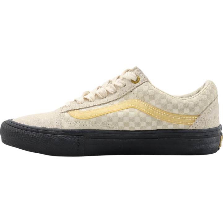 Vans Old Skool Pro Lizzie Armanto Check Pattern Suede Sneakers MEN 5.5 Women's 23.5cm suede Beige type Vintage Second Hand
