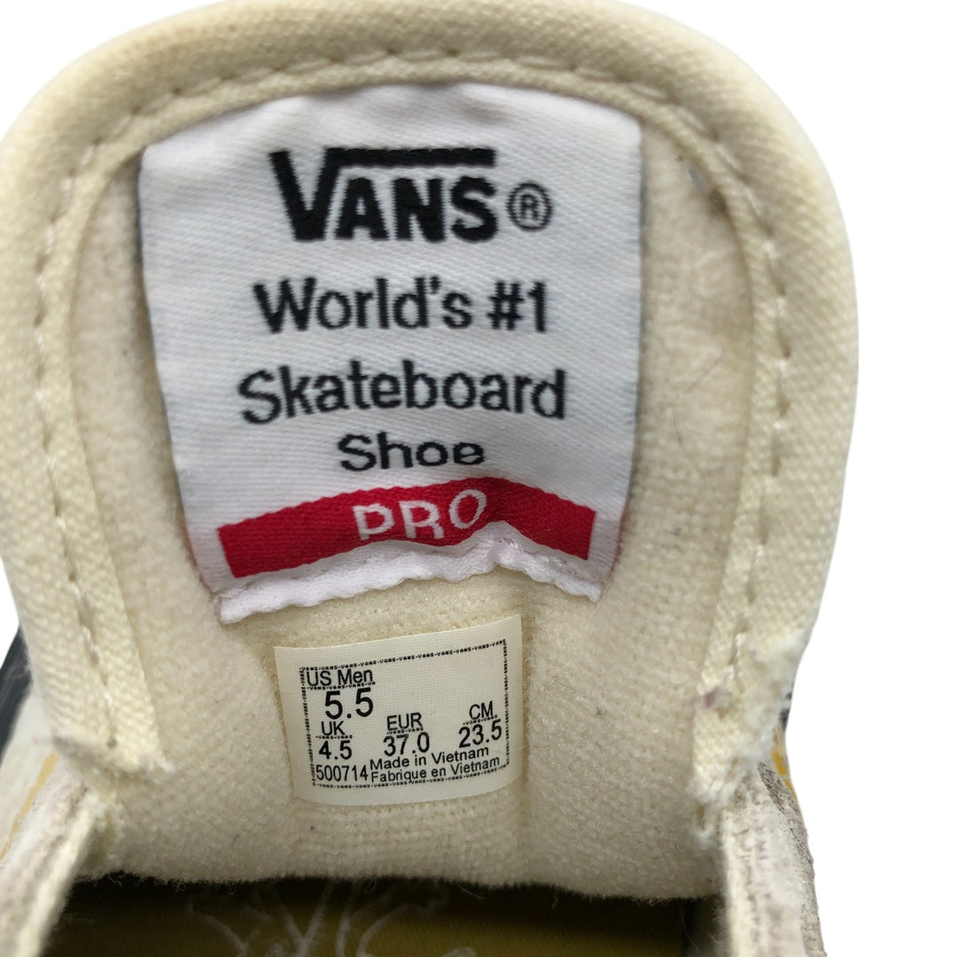 Vans Old Skool Pro Lizzie Armanto Check Pattern Suede Sneakers MEN 5.5 Women's 23.5cm suede Beige type Vintage Second Hand