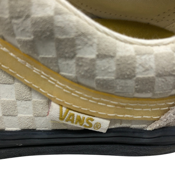 Vans Old Skool Pro Lizzie Armanto Check Pattern Suede Sneakers MEN 5.5 Women's 23.5cm suede Beige type Vintage Second Hand