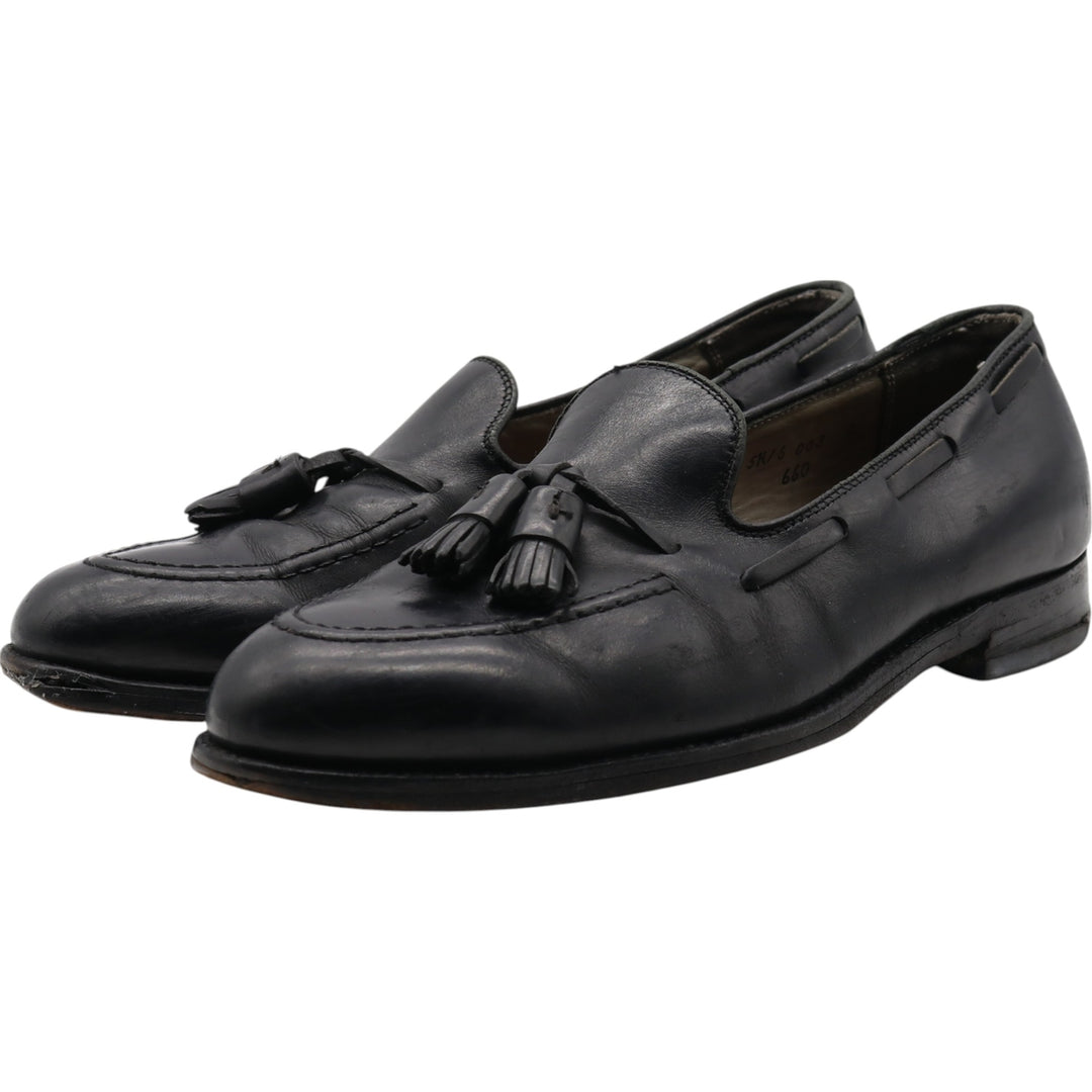 Tassel Loafers Made in Italy Men's 27.0cm genuine leather black type Vintage Second Hand