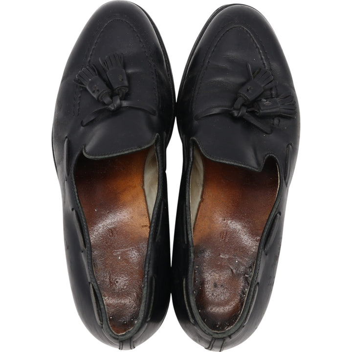 Tassel Loafers Made in Italy Men's 27.0cm genuine leather black type Vintage Second Hand