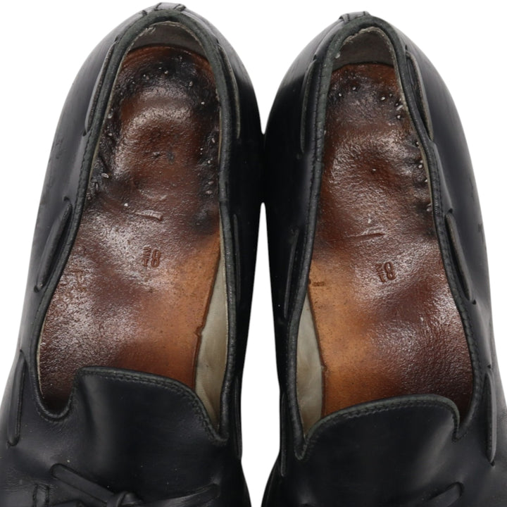 Tassel Loafers Made in Italy Men's 27.0cm genuine leather black type Vintage Second Hand