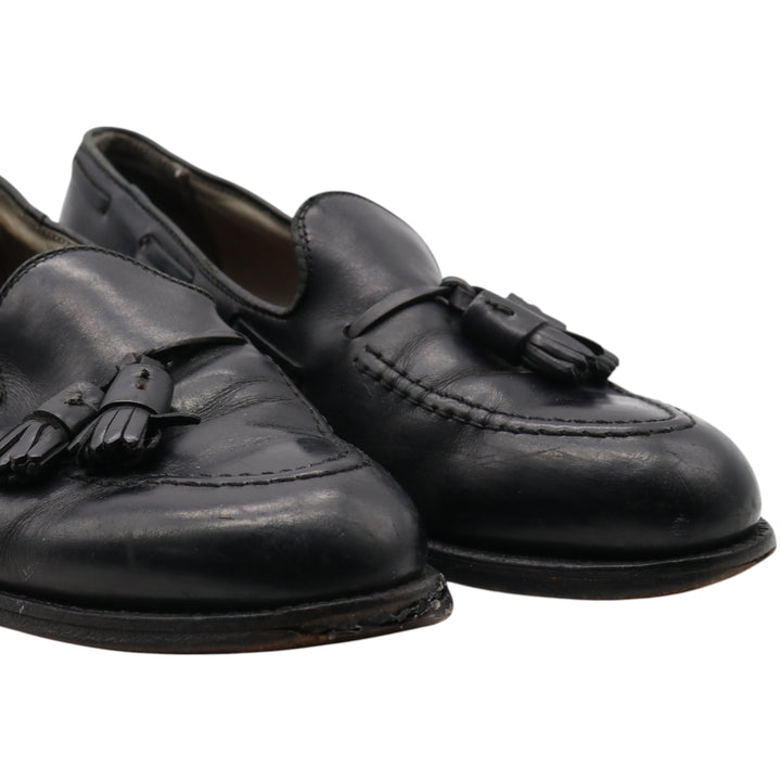 Tassel Loafers Made in Italy Men's 27.0cm genuine leather black type Vintage Second Hand