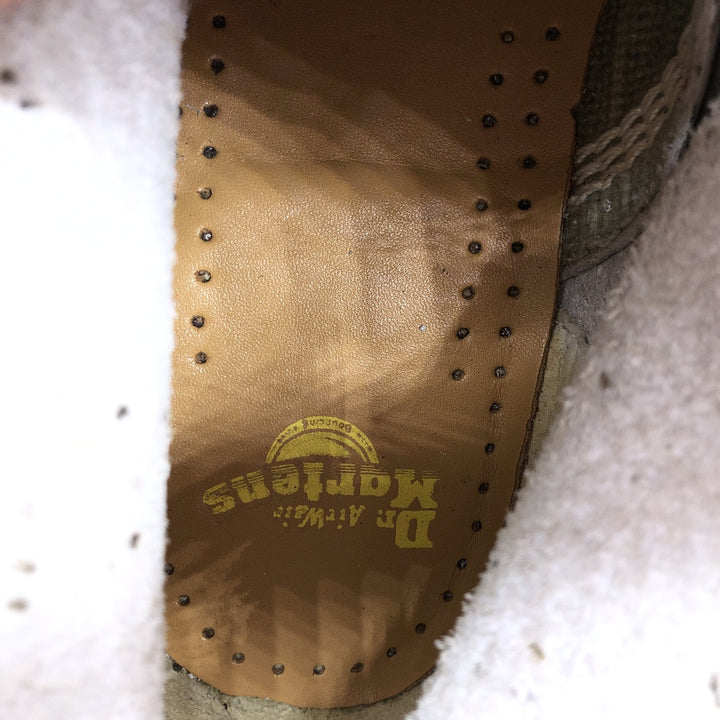 Dr. Martens floral print 8-hole boots Women's 24.0cm genuine leather white type Vintage Second Hand