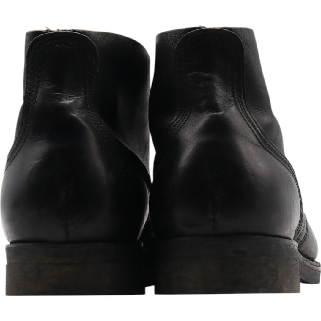 80s USNAVY Steel Toe Military Ankle Boots 8R Men's 10.2" equivalent Vintage /saa013405 Men's 26.0cm genuine leather black type Vintage Second Hand