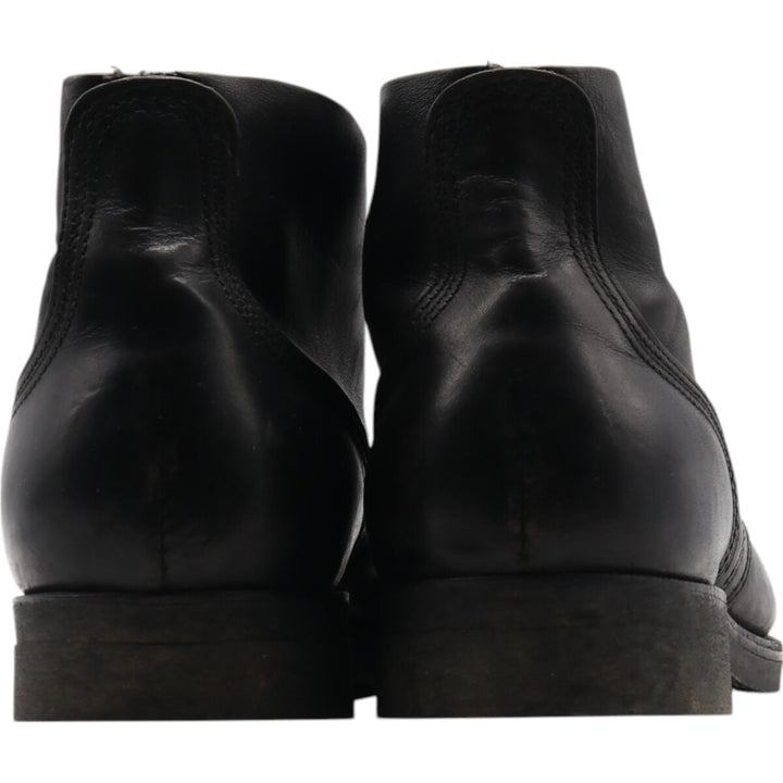 80s USNAVY Steel Toe Military Ankle Boots 8R Men's 10.2" equivalent Vintage /saa013405 Men's 26.0cm genuine leather black type Vintage Second Hand