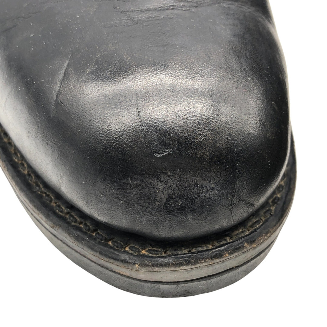 80s USNAVY Steel Toe Military Ankle Boots 8R Men's 10.2" equivalent Vintage /saa013405 Men's 26.0cm genuine leather black type Vintage Second Hand