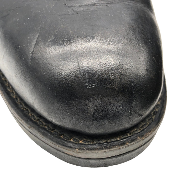 80s USNAVY Steel Toe Military Ankle Boots 8R Men's 10.2" equivalent Vintage /saa013405 Men's 26.0cm genuine leather black type Vintage Second Hand