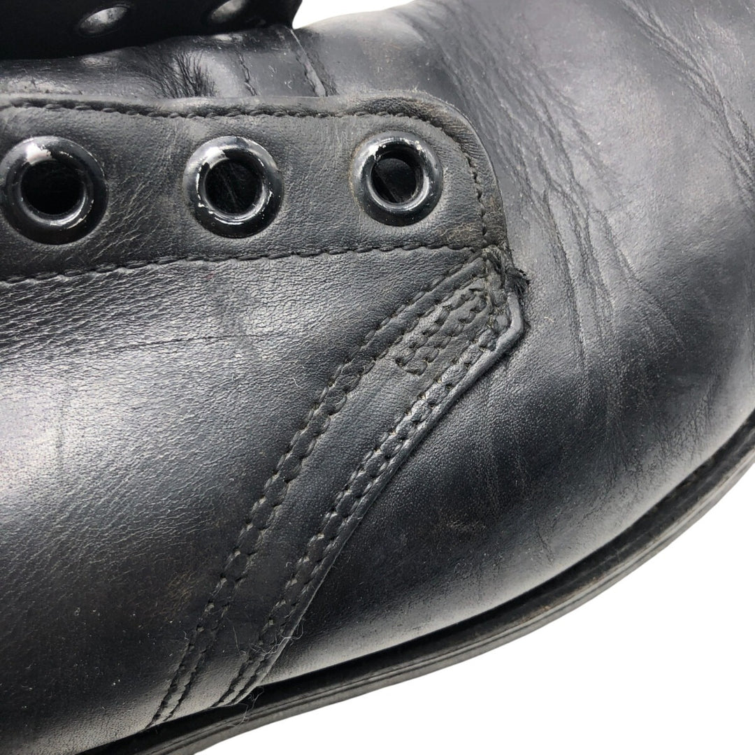 80s USNAVY Steel Toe Military Ankle Boots 8R Men's 10.2" equivalent Vintage /saa013405 Men's 26.0cm genuine leather black type Vintage Second Hand