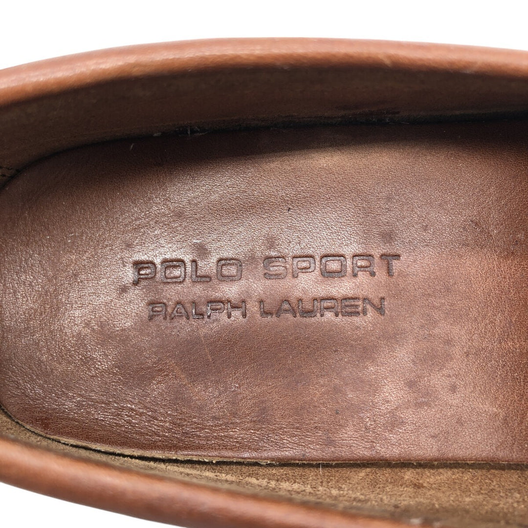 Ralph Lauren POLO SPORT Polo Sport Coin Loafers 8.5D Men's 26.5cm genuine leather brown type Vintage Second Hand