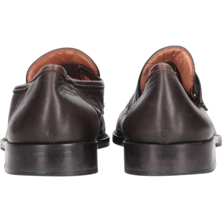 DI MARIO Penny Loafers, Made in Italy, Size 42 1/2 Men's 27.0cm genuine leather black type Vintage Second Hand