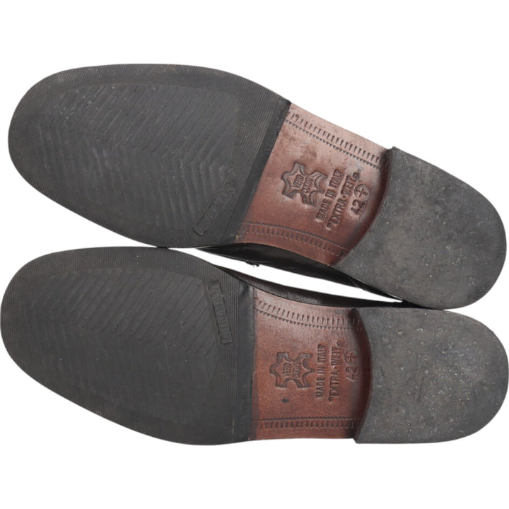 DI MARIO Penny Loafers, Made in Italy, Size 42 1/2 Men's 27.0cm genuine leather black type Vintage Second Hand