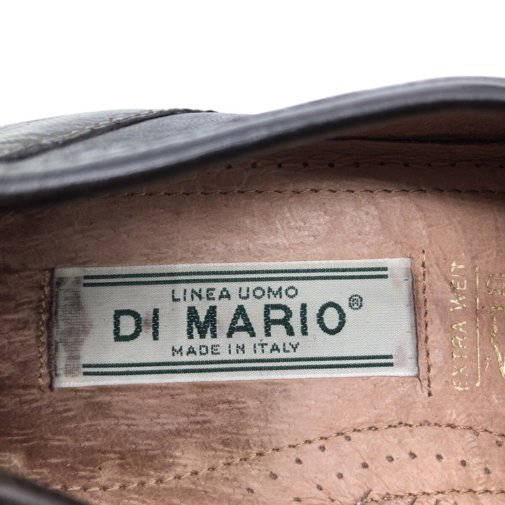 DI MARIO Penny Loafers, Made in Italy, Size 42 1/2 Men's 27.0cm genuine leather black type Vintage Second Hand