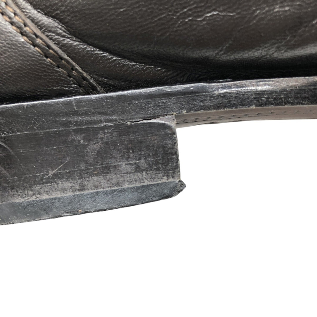 DI MARIO Penny Loafers, Made in Italy, Size 42 1/2 Men's 27.0cm genuine leather black type Vintage Second Hand