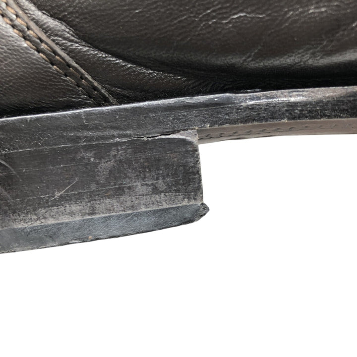 DI MARIO Penny Loafers, Made in Italy, Size 42 1/2 Men's 27.0cm genuine leather black type Vintage Second Hand