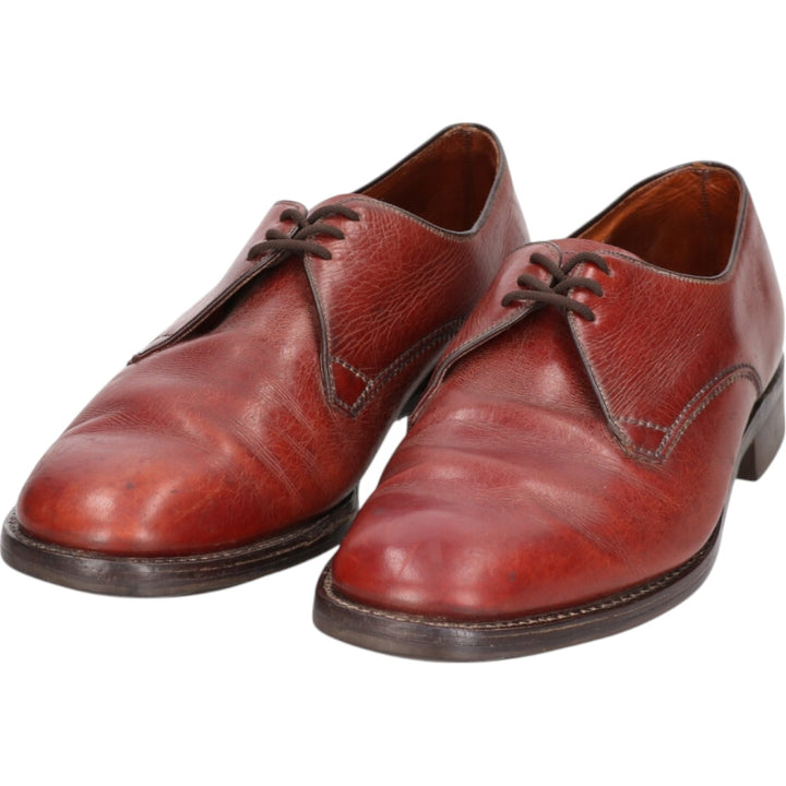 Loake Plain Toe Shoes Made in England 10 Men's 28.5cm genuine leather brown type Vintage Second Hand