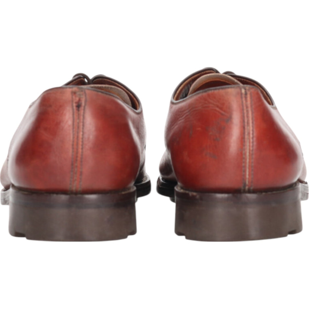 Loake Plain Toe Shoes Made in England 10 Men's 28.5cm genuine leather brown type Vintage Second Hand