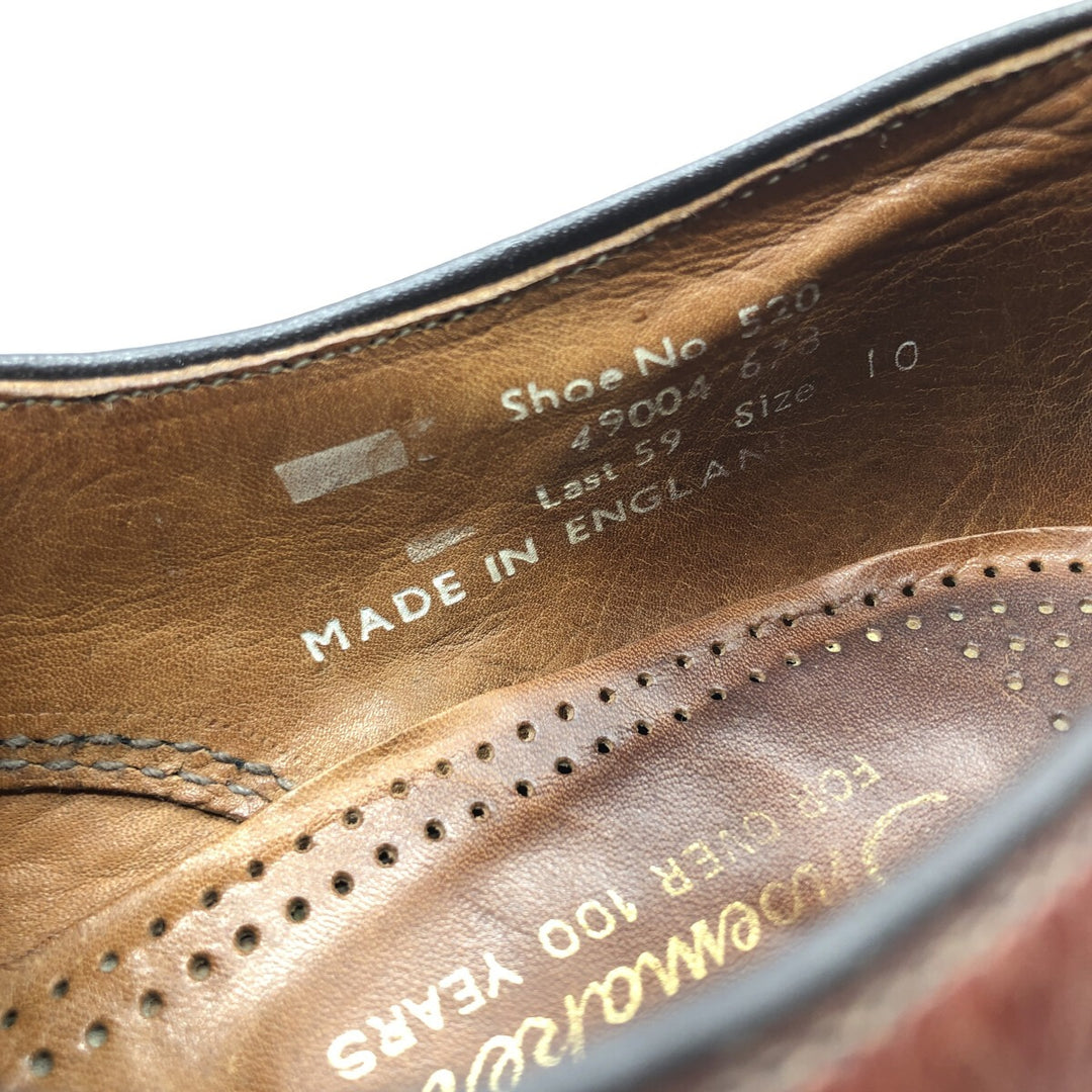 Loake Plain Toe Shoes Made in England 10 Men's 28.5cm genuine leather brown type Vintage Second Hand