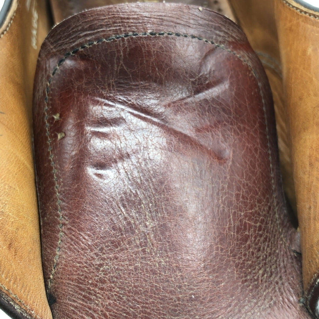 Loake Plain Toe Shoes Made in England 10 Men's 28.5cm genuine leather brown type Vintage Second Hand