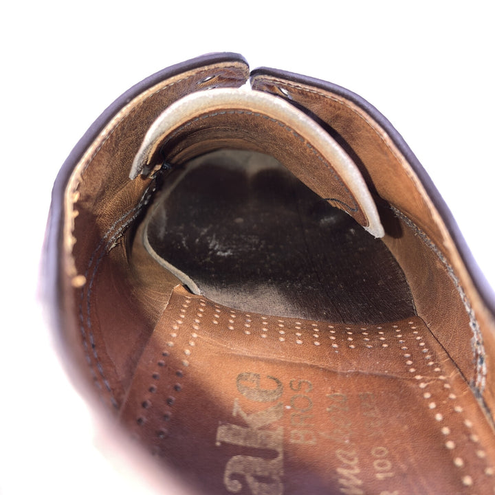 Loake Plain Toe Shoes Made in England 10 Men's 28.5cm genuine leather brown type Vintage Second Hand