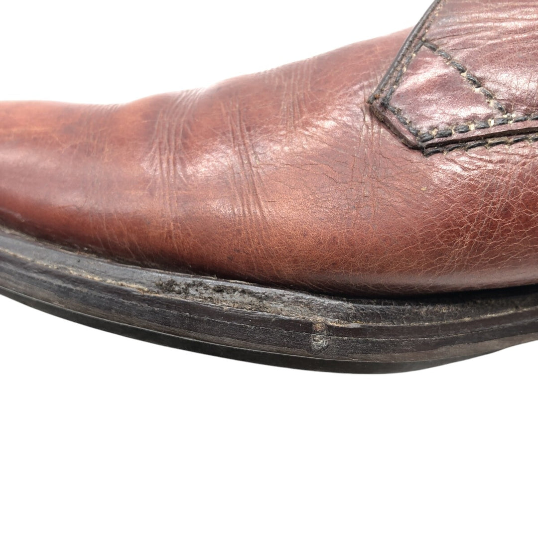 Loake Plain Toe Shoes Made in England 10 Men's 28.5cm genuine leather brown type Vintage Second Hand