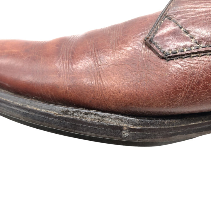 Loake Plain Toe Shoes Made in England 10 Men's 28.5cm genuine leather brown type Vintage Second Hand