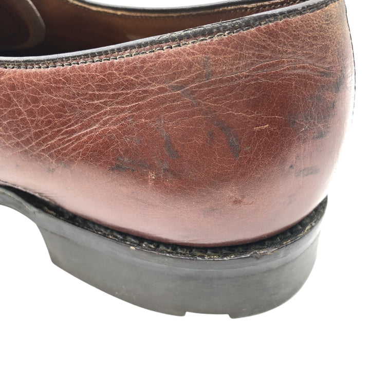 Loake Plain Toe Shoes Made in England 10 Men's 28.5cm genuine leather brown type Vintage Second Hand