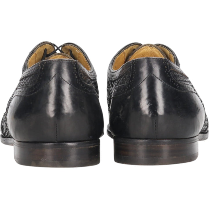 COLEHAAN Woven Wingtip Shoes Made in Italy 10D Men's 28.0cm genuine leather black type Vintage Second Hand